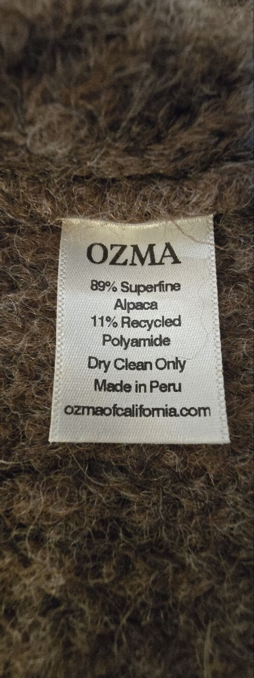 OZMA - Sloan Duster, Alpaca Blend, Barc - Picture 6 of 6